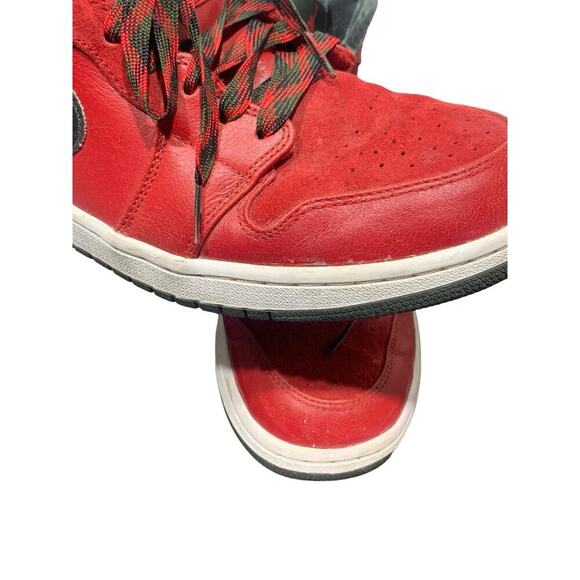 AIR Jordan 1 Retro hightop RED and FOREST GREEN‎ sz 11.5 main image 2